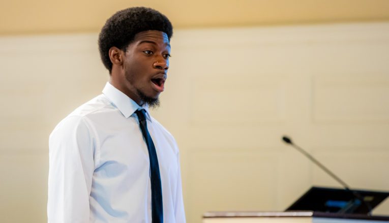 Man singing